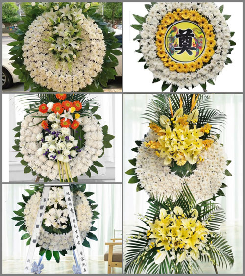 四川成都邛崃市夹关镇草池村花圈速递